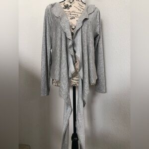 Kim & Cami Gray Cardigan Sweater